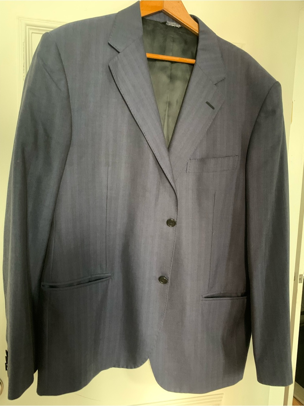 Piattelli Blue Suit Jacket Timeless Elegance
